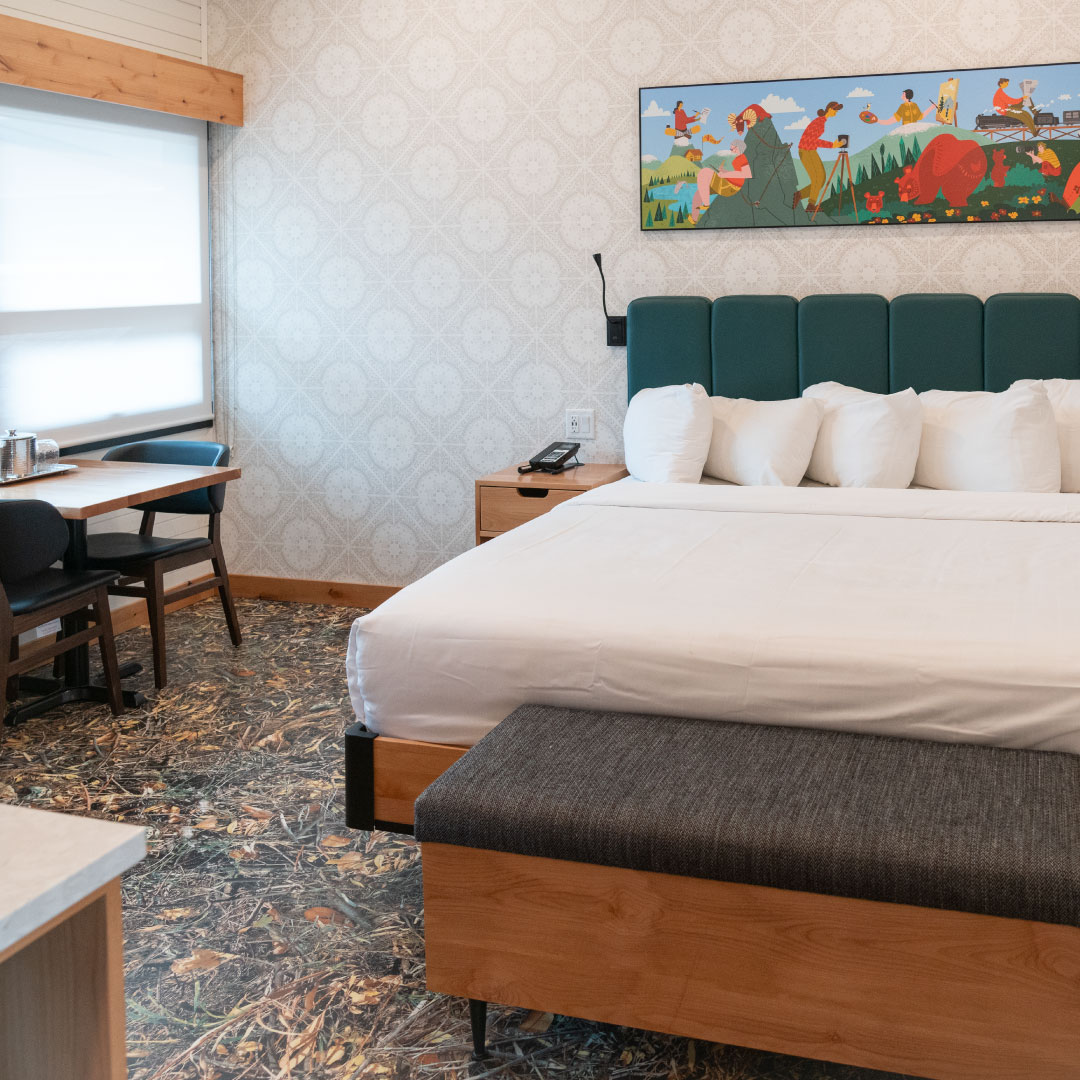 Hotel room at the Dorothy Motel